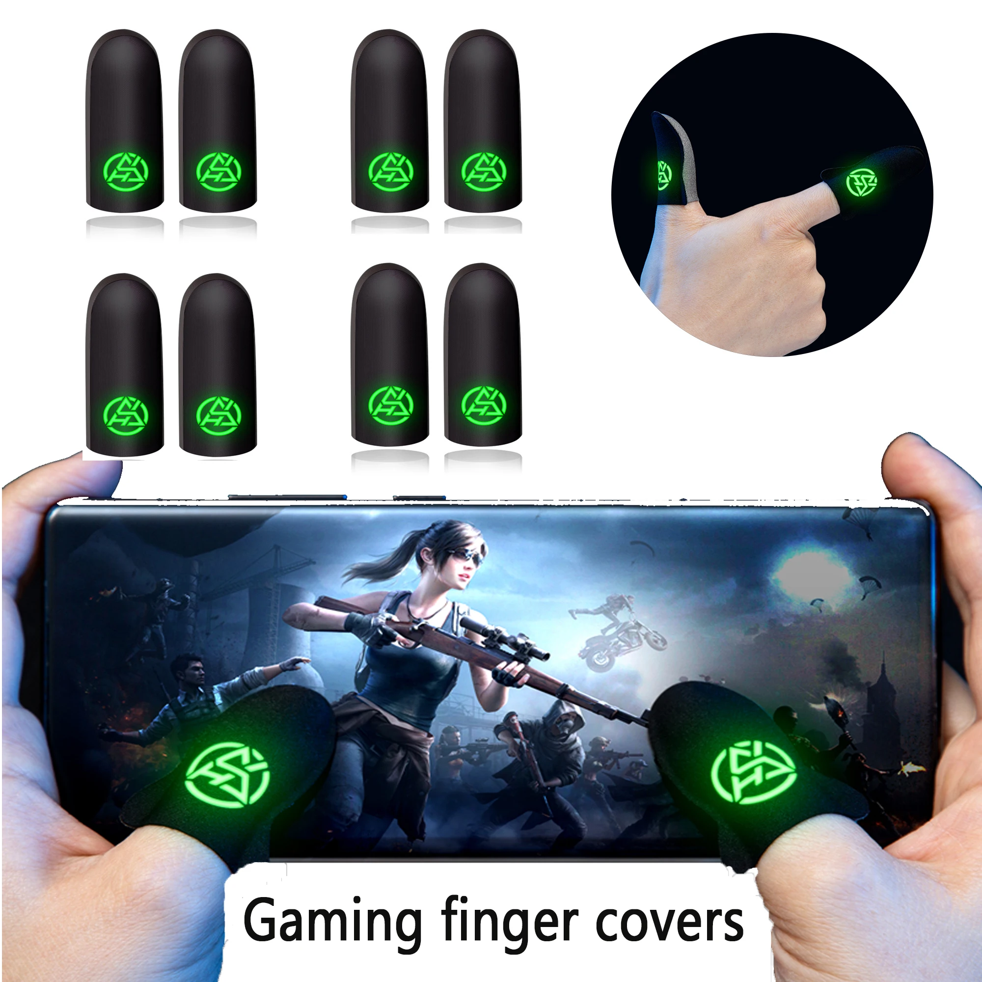 Esports Gaming Gloves - PUBG oyun için 6 adet mobil