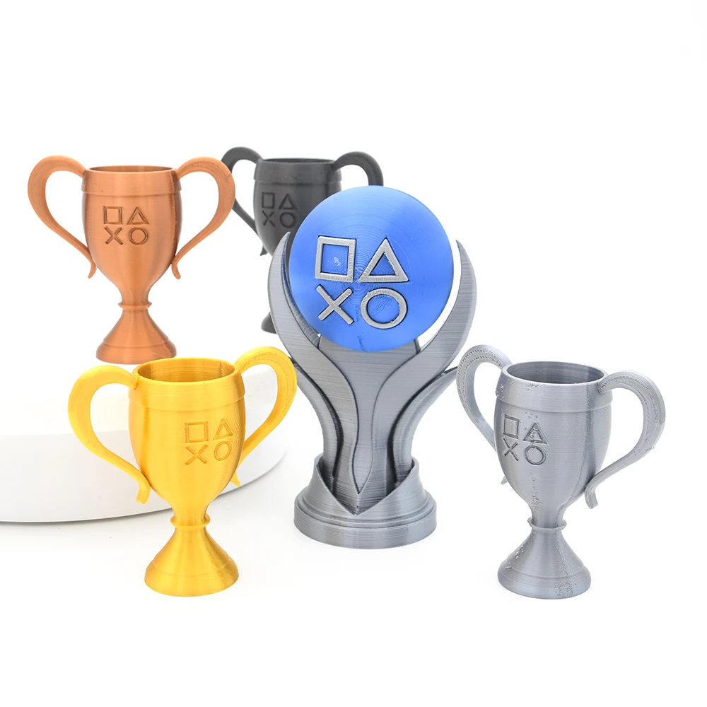 Esports Gaming Trophy - Yeni 3D Baskılı Platin Altın Gümüş