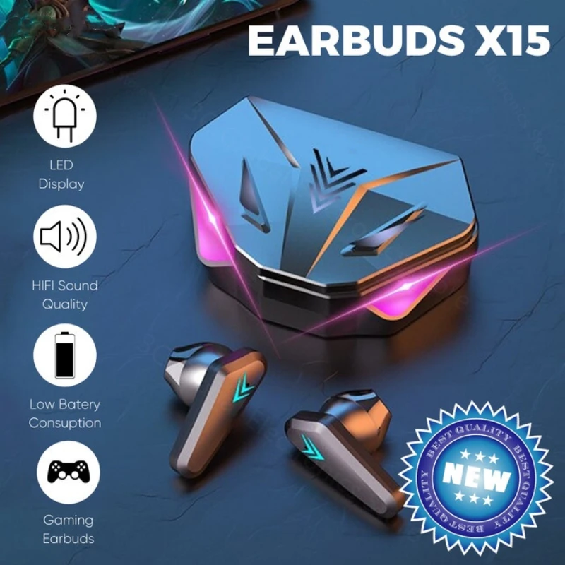 1 adet X15 TWS X15 Pro kablosu - Esports Gaming Video incelemesi ve fiyatı