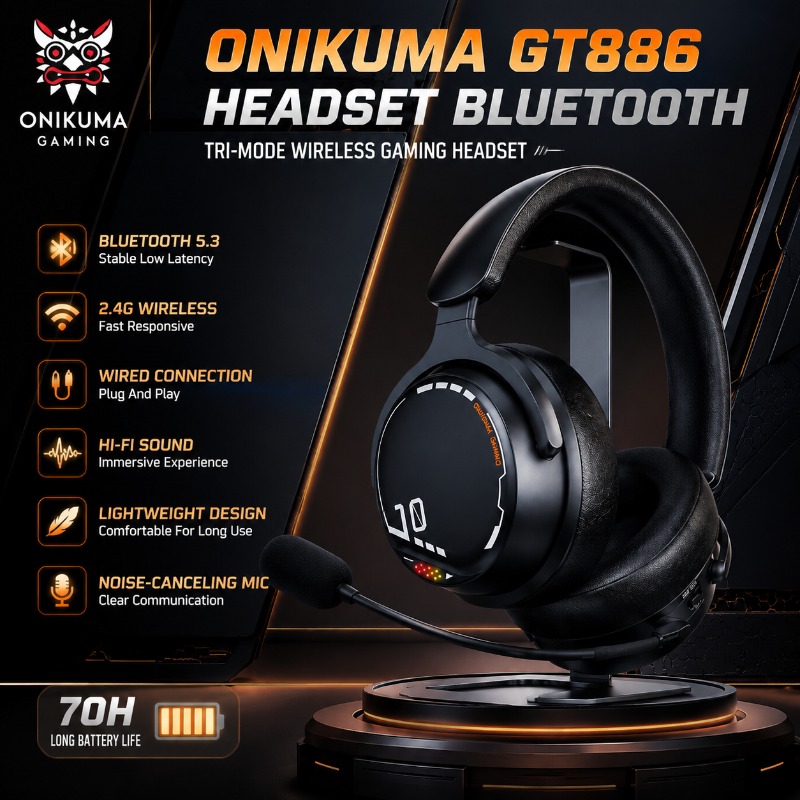 ONIKUMA GT886 Oyun Kulaklığı Ü - Esports Gaming Video incelemesi ve fiyatı